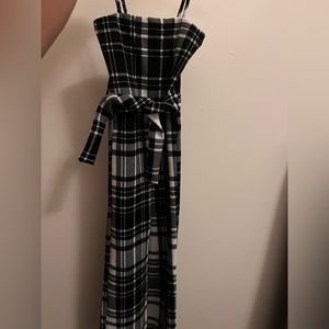 Issa mood plaid jumpsuit